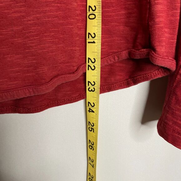 Horny Toad Long Sleeve Scoop Neck Henley Red Womens M - Picture 6 of 9